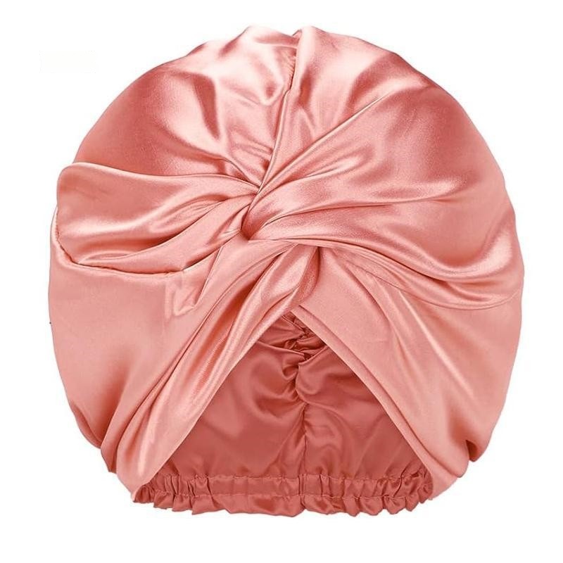 Womens Satin Sleep Turban Soft Twist Knot Head Wrap